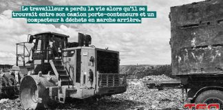Un camionneur perd la vie sur un site d’enfouissement : la CNESST dévoile les conclusions de son enquête Camion porte-conteneurs stationné près d’un site d’enfouissement, avec machinerie lourde en arrière-plan, pour traduire les conclusions de l'enquête de la CNESST sur le camionneur qui a perdu la vie.
