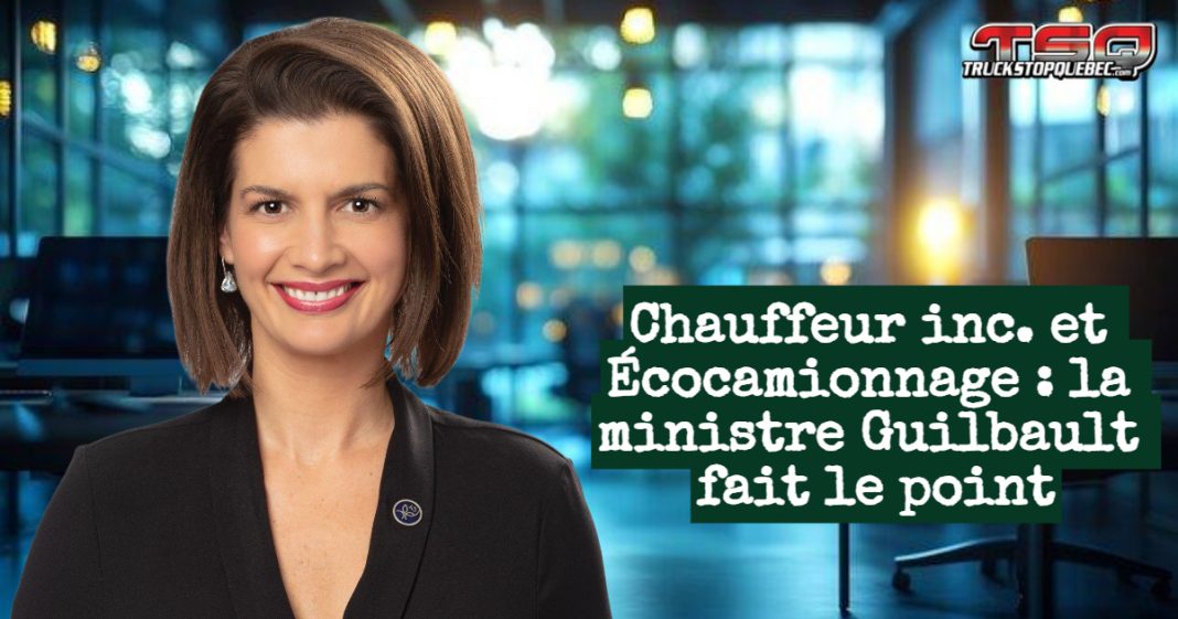 La ministre Geneviève Guilbault a profité du 72e congrès de l’ACQ pour faire le point sur le dossier Chauffeur inc. et le programme Écocamionnage.