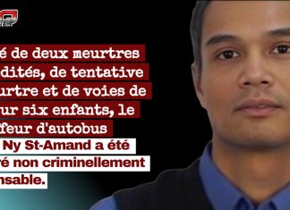 Garderie de Laval : le chauffeur d’autobus Pierre Ny St-Amand déclaré non criminellement responsable Accusé de deux meurtres prémédités, de tentative de meurtre et de voies de fait sur six enfants, le chauffeur d'autobus Pierre Ny St-Amand (photo) a été déclaré non criminellement responsable.