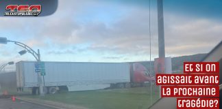 Sortie de route d’un camion à Beauceville : Les routes parlent plus fort que les promesses Camion de la compagnie Highway Star Inc. immobilisé en bordure d’une piste cyclable après une sortie de route à Beauceville, au bas de la côte de la route du Golf, dans la nuit du 29 au 30 avril 2025.