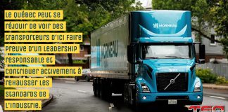 Groupe Morneau récompensé pour sa sécurité exemplaire en transport Camion du Groupe Morneau, entreprise québécoise du camionnage qui reçoit le Prix de la sécurité en transport 2025 de Northbridge Assurance.