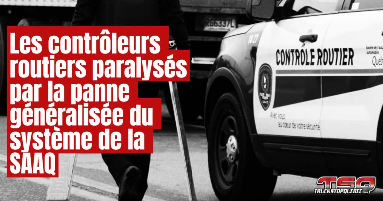 Cul-de-SAAQ : Les contrôleurs routiers sont paralysés en raison de la panne informatique