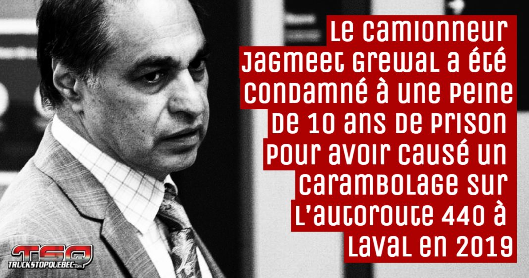 Photo d’archives du camionneur Jagmeet Grewal, responsable du carambolage de la 440 à Laval, impliquant un camion semi-remorque, qui a reçu sa sentence aujourd'hui.