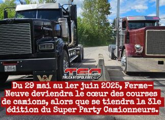 Super Party Camionneurs de Ferme-Neuve 2025, édition 2025 Du 29 mai au 1er juin 2025, Ferme-Neuve deviendra le cœur des courses de camions, alors que se tiendra la 31e édition du Super Party Camionneurs.