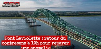 Pont Laviolette : retour du contresens à 19h pour réparer une anomalie Le pont Laviolette qui retournera au contresens dès ce soir pour des travaux de correction d'une anomalie.