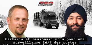 Routes 11 et 17 dans le Nord de l’Ontario : un projet de loi trop timide selon l’Ontario Trucking Association Camion roulant sur une route enneigée dans le nord de l’Ontario, un tronçon de l’autoroute 11/17 au cœur du débat sur la sécurité et l’entretien hivernal, et Stephen Laskowski, président de l’Ontario Trucking Association, et Prabmeet Sarkaria, ministre des Transports de l’Ontario, au centre des discussions sur la sécurité des routes 11 et 17.