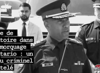 Guerre de territoire dans le remorquage en Ontario : un réseau criminel démantelé Photo de la conférence de presse, de l’enquête Project Outsource, qui a mené au démantèlement d’un réseau criminel lié à l’industrie du remorquage à Brampton et Mississauga, en Ontario.