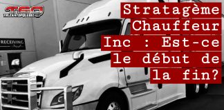 Chauffeur Inc : Le début de la fin pour le stratagème dans le camionnage? Camion de transport stationné à un quai de chargement pour une cueillette, illustrant l’environnement quotidien de l’industrie du camionnage dans cet article lié au Stratagème Chauffeur Inc.