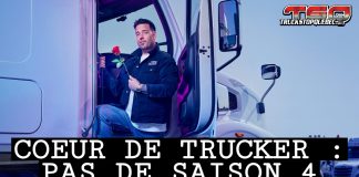 Pas de saison 4 pour Coeur de trucker : fin de la route pour une émission aimée du public PA Méthot sur le marche-pied d'un camion, représentant l'émission Coeur de trucker qui a touché le cœur du public.