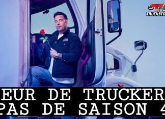 Pas de saison 4 pour Coeur de trucker : fin de la route pour une émission aimée du public PA Méthot sur le marche-pied d'un camion, représentant l'émission Coeur de trucker qui a touché le cœur du public.
