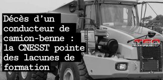 Décès d’un conducteur de camion-benne : la CNESST pointe des lacunes de formation Camion-benne articulé, ou tombereau articulé, tel que dans l'accident qui a causé le décès d'un conducteur sur un chemin forestier en 2024. Voici le rapport de la CNESST.