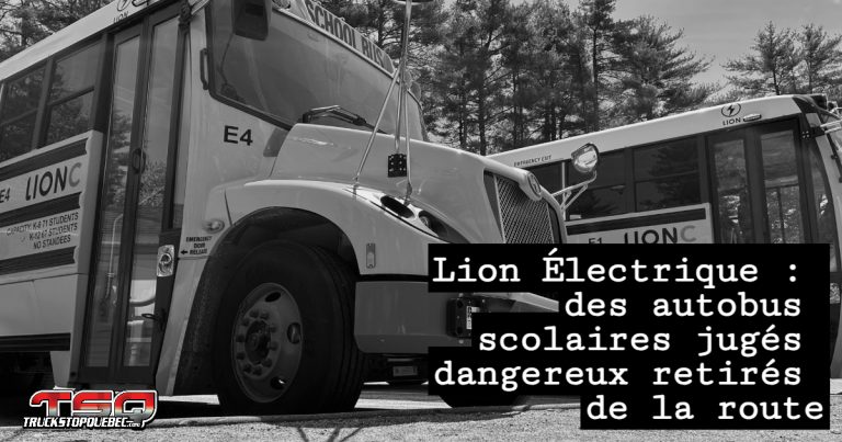 Lion Électrique : des autobus scolaires jugés dangereux retirés de la route
