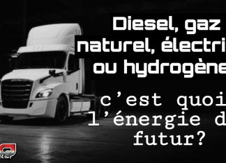 Camions au gaz naturel : une option prometteuse, mais encore en construction dans le transport routier Camion e-Cascadia, avec un graphique : diesel, gaz naturel, électrique ou hydrogène? Quelle sera la technologie du futur dans les camions lourds?