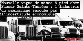 Nouvelle vague de mises à pied chez Paccar Sainte-Thérèse : l’industrie du camionnage secouée par l’incertitude économique Camions stationnés, symbolisant les mises à pieds à l’usine Paccar de Sainte-Thérèse, au Québec, où 175 travailleurs perdront leur emploi en raison des défis économiques.
