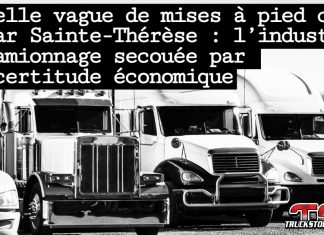 Nouvelle vague de mises à pied chez Paccar Sainte-Thérèse : l’industrie du camionnage secouée par l’incertitude économique Camions stationnés, symbolisant les mises à pieds à l’usine Paccar de Sainte-Thérèse, au Québec, où 175 travailleurs perdront leur emploi en raison des défis économiques.