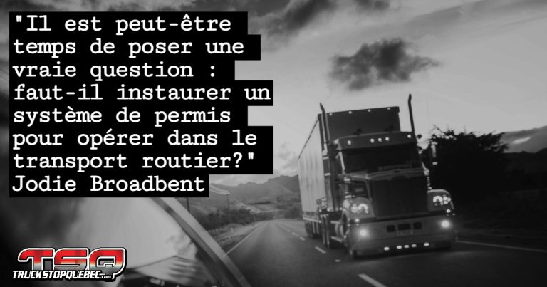 Un système de permis pour opérer dans l&rsquo;industrie du camionnage?