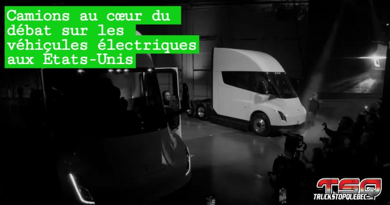 Camions au cœur du débat sur les véhicules électriques aux États-Unis