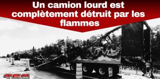 Un camion lourd est complètement détruit par un incendie à Baie-Sainte-Catherine Camion lourd détruit par les flammes sur la route 138 à Baie-Sainte-Catherine.
