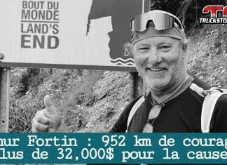 Arthur le Marcheur : 952 km de courage, plus de 32,000$ pour la recherche contre le cancer Arthur Fortin, surnommé Arthur le marcheur, souriant à son arrivée au Cap-Gaspé.