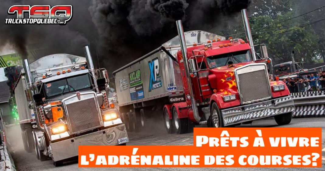 Course de camions au Challenge 255 à Baie-du-Febvre.