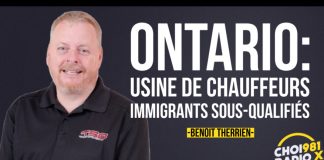 Chauffeur Inc : Benoit Therrien discute du stratagème à Maurais Live CHOI Radio X Photo de Benoit Therrien dans l’émission Maurais Live à CHOI 98,1 Radio X, pour parler du stratagème Chauffeur Inc et les dérives en Ontario.