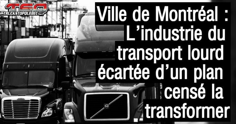 Plan logistique de Montréal : une vision déconnectée de la réalité du camionnage
