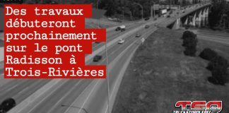 Pont Radisson : Des travaux de réparation débuteront bientôt sur l’autoroute 40 à Trois-Rivières Vue en direct du pont Radisson captée par une caméra de circulation, montrant la structure au-dessus de l’autoroute 40 à Trois-Rivières.