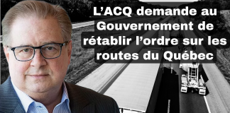 L’ACQ demande au Gouvernement de rétablir l’ordre sur les routes du Québec