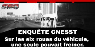 CNESST : le camion impliqué n’avait qu’un seul frein fonctionnel sur six Camion à benne stationné dans une carrière, illustrant un rapport de la CNESST sur un accident mortel à Lambton en raison de freins défectueux.