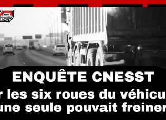 CNESST : le camion impliqué n’avait qu’un seul frein fonctionnel sur six Camion à benne stationné dans une carrière, illustrant un rapport de la CNESST sur un accident mortel à Lambton en raison de freins défectueux.