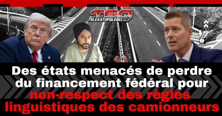 Camionnage aux États-Unis : Des états menacés de perdre du financement pour non-respect des règles
