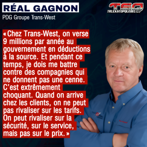 Réal Gagnon sur QUB Radio pour parler des tarifs douaniers et du stratagème Chauffeur Inc.