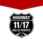 Logo du groupe Facebook "Hwy 11/17 kills people - La route 11/17 tue des gens".