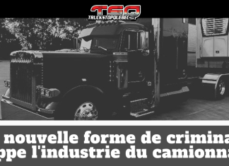Une nouvelle forme de criminalité frappe l’industrie du camionnage Camion lourd stationné dans une cour industrielle, illustrant la montée du vol de camions commerciaux et une nouvelle forme de criminalité qui touche l’industrie du camionnage en Ontario et au Canada.
