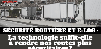 Sécurité routière : la technologie ne suffit pas à encadrer le camionnage Poste de contrôle avec le texte "Sécurité routière et DCE : est-ce que la technologie suffit à rendre nos routes plus sécuritaires?"