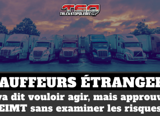 Camionnage : Ottawa dit vouloir agir, mais approuve des EIMT sans examiner les risques Camionnage : Ottawa dit vouloir agir, mais approuve des EIMT sans examiner les risques