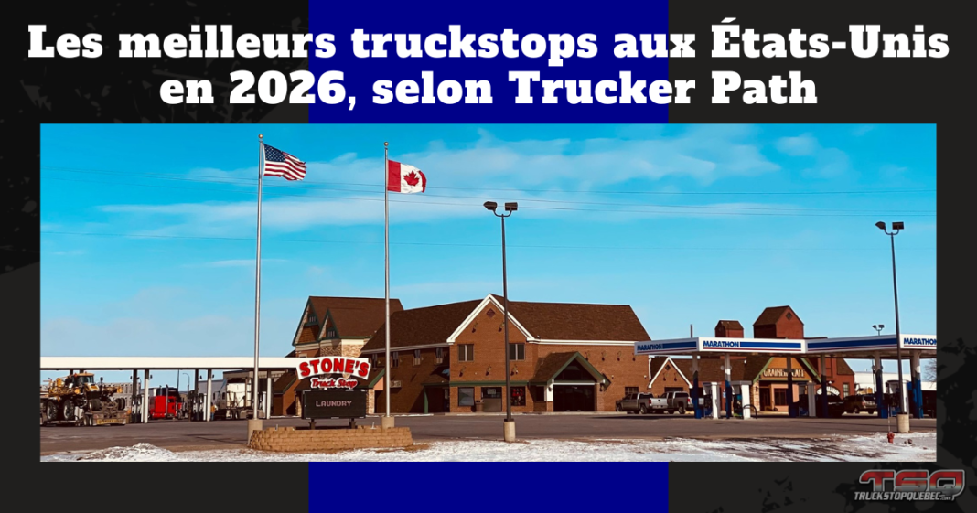Truck stop Stone’s Truck Stop à Watertown, au Dakota du Sud, classé meilleur truck stop indépendant aux États-Unis en 2026 selon Trucker Path, qui a publié son classement des meilleurs truckstops aux États-Unis.