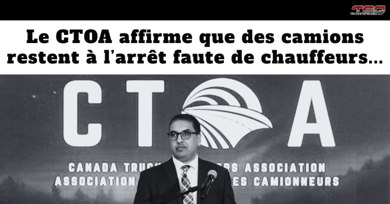 Le CTOA affirme que des camions restent à l&rsquo;arrêt faute de chauffeurs