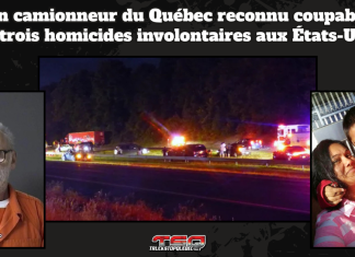 Un camionneur du Québec reconnu coupable de trois homicides involontaires aux États-Unis Un camionneur du Québec reconnu coupable de trois homicides involontaires aux États-Unis : Luc LeBlanc (photo) et deux victimes (photo).