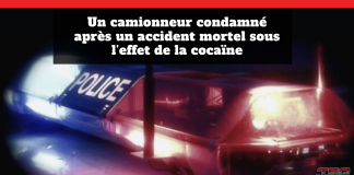 Un camionneur condamné après un accident mortel sous l’effet de la cocaïne Un camionneur condamné après un accident mortel sous l’effet de la cocaïne (avec sirène de police).