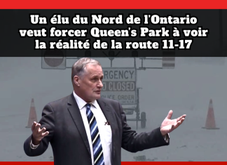 Route 11-17 en Ontario : Un élu du Nord veut forcer Queen’s Park à voir la réalité Route 11-17 en Ontario. Un élu du Nord veut forcer Queen’s Park à voir la réalité du terrain (John Vanthof).