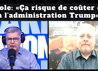 Pétrole: «Ça risque de coûter cher à l’administration Trump», dit le président de Truck Stop Québec Capture d'écran de l'entrevue de Benoit Therrien, président de Truck Stop Québec, sur QUB Radio avec Mario Dumont. Sujet : Pétrole: «Ça risque de coûter cher à l'administration Trump», dit le président de Truck Stop Québec