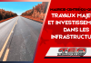 Mauricie-Centre-du-Québec : Travaux majeurs et investissements dans les infrastructures Route asphaltée bordée d’arbres, avec le titre annonçant des travaux majeurs et des investissements dans les infrastructures en Mauricie-Centre-du-Québec.