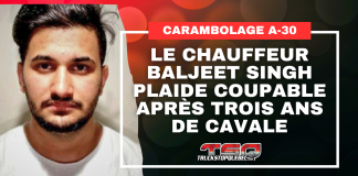 Le chauffeur Baljeet Singh plaide coupable après trois ans de cavale Le chauffeur Baljeet Singh (photo) plaide coupable après trois ans de cavale, en lien au carambolage survenu en 2022 sur l'autoroute 30.