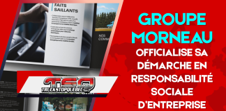 Groupe Morneau officialise sa démarche en responsabilité sociale d’entreprise Groupe Morneau officialise sa démarche en responsabilité sociale d’entreprise. Image : document de présentation RSE.