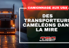 Transport routier aux États-Unis : des transporteurs caméléons dans la mire Image d'un camion, et le texte suivant : Camionnage aux USA - Des transporteurs caméléons dans la mire.