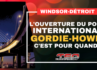 L’ouverture du pont international Gordie-Howe, c’est pour quand? Pont international Gordie-Howe entre Windsor et Detroit au centre de discussions sur sa date d’ouverture, dans un contexte de tensions politiques entre le Canada et les États-Unis. Texte : L'Ouverture du Pont International Gordie-Howe, c'est pour quand?