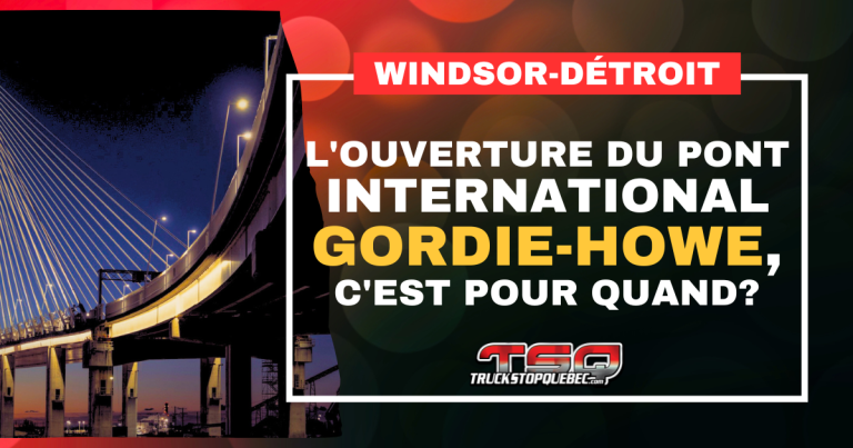 L&rsquo;ouverture du pont international Gordie-Howe, c&rsquo;est pour quand?