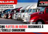 Meilleurs transporteurs employeurs 2026 : 5 flottes québécoises se démarquent! Cinq flottes du Québec figurent cette année parmi les Meilleurs transporteurs employeurs 2026 de RH Camionnage Canada. Sur l'image, des camions stationnés.