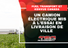 Un camion électrique mis à l’essai en livraison de ville par Fuel Transport et Kenvue Canada Un camion électrique mis à l’essai en livraison de ville par Fuel Transport et Kenvue Canada